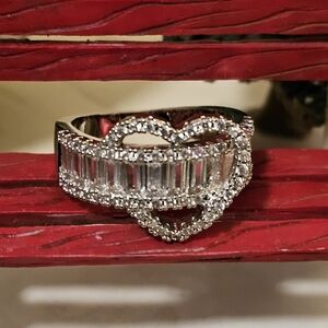 Baguette Heart Ring
